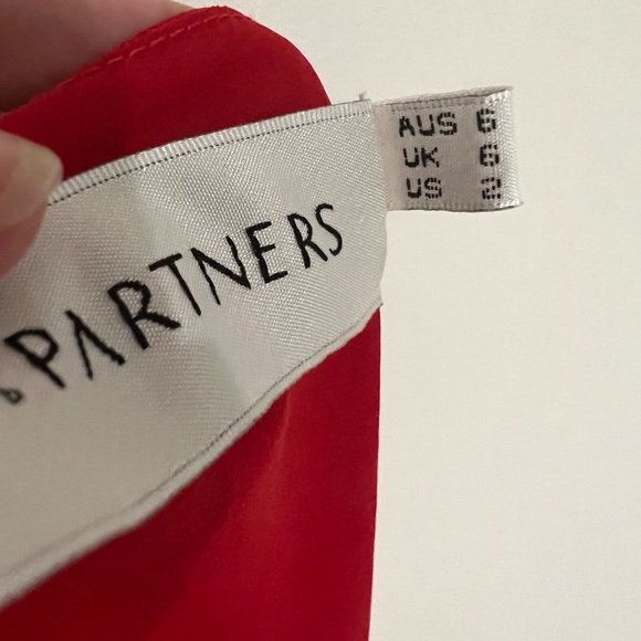 Fame and Partners Red Wrap mini dress, size 2 - Picture 4 of 4